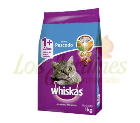 ALIMENTO PARA GATO WHISKAS PESCADO 1 KG