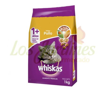 ALIMENTO P/GATO WHISKAS POLLO 1 KG
