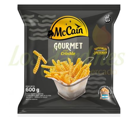 PAPAS PREFRITAS MCCAIN GOURMET CRINKLE 600G