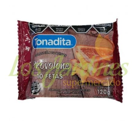 QUESO PROVOLONE TONADITA EN FETAS SIN TACC 120G