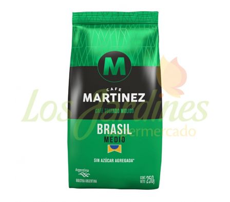CAFE MARTINEZ TOSTADO MOLIDO MEDIO BRAL 250 G