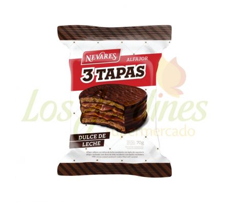 ALFAJOR NEVARES TRIPLE NEGRO 70 GR