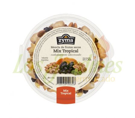 MEZCLA DE FRUTOS SECOS ZYMA MIX TROPICAL 150G