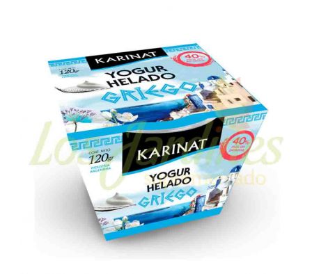 YOGURT HELADO GRIEGO KARINAT X 120 GR