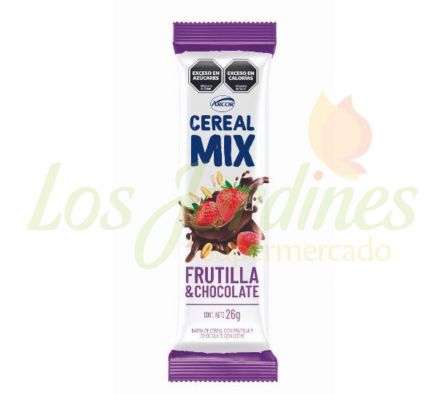 BARRA CERAL MIX ARCOR FRUTILLA CHOCOLATE 26G