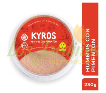 HUMMUS CON PIMENTÓN PICANTE SIN TACC KYROS 230GR