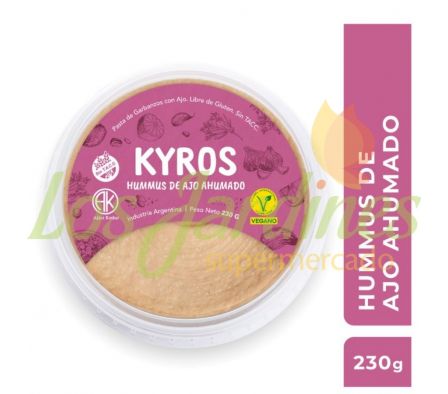 HUMMUS DE AJO AHUMADO KYROS S/TACC C/OCTOGONOS 230