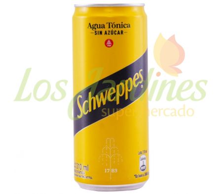 AGUA TONICA SCHWEPPES SIN AZUCAR LATA 310ML