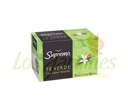 TE VERDE SUPREMO CON VAINILLA 20UN 2G