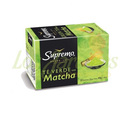 TE VERDE CON MATCHA SUPREMO X 20 UNID.