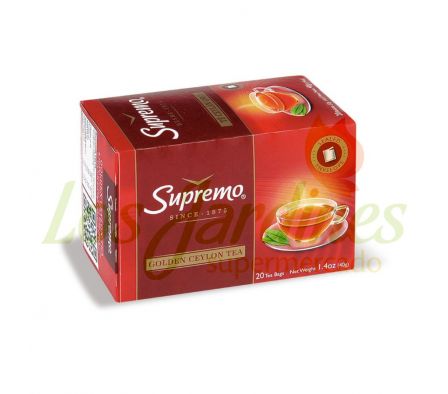 TE SUPREMO LINEA DE ORO 20 SAQUITOS 2G
