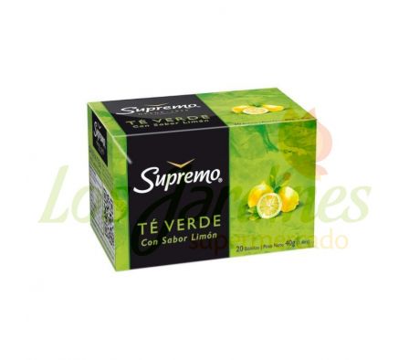 TE VERDE SUPREMO CON LIMON 20 SAQUITOS 2G
