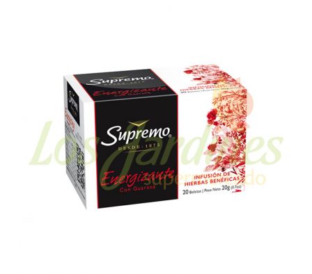 TE AGUITA ENERGIZANTE CON GINSENG 20 SAQ. SUPREMO