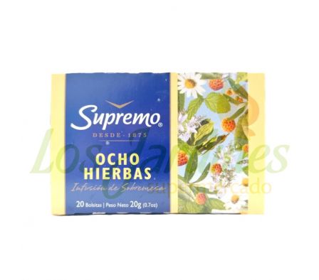 TE SUPREMO OCHO HIERBAS 20 SAQUITOS 20G
