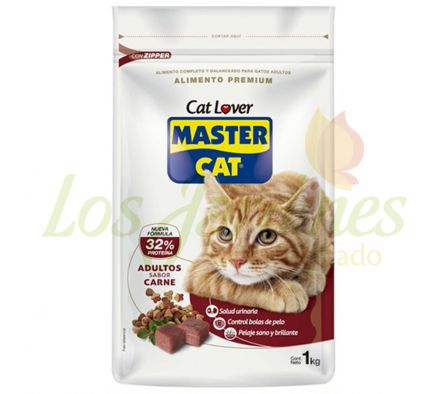 ALIMENTO P/GATO MASTER CAT CARNE LECHE 1KG