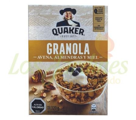 GRANOLA QUAKER MIEL Y ALMENDRA 320G