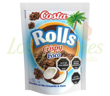 CHOCOLATE COSTA ROLLS CRISPY COCO 120G