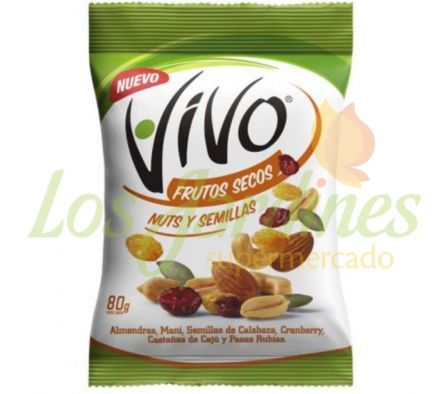 FRUTOS SECOS VIVO NUTS Y COCO 80G