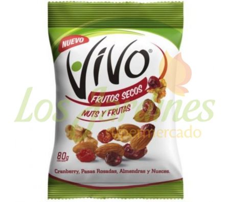 FRUTOS SECOS NUTS Y FRUTAS 80G