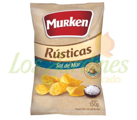 PAPAS RUSTICAS MURKEN SAL DE MAR 150G