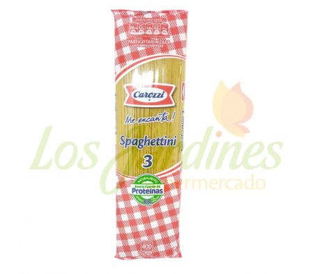 FIDEOS SPAGHETTINI N°3 CAROZZI 400G