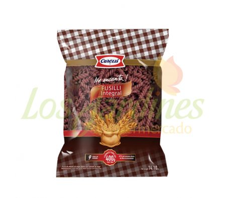 FIDEO FUSILLI INTEGRAL CAROZZI X 400 GR