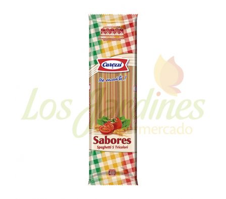 FIDEOS SPAGHETTI TRICOLOR CAROZZI 400G