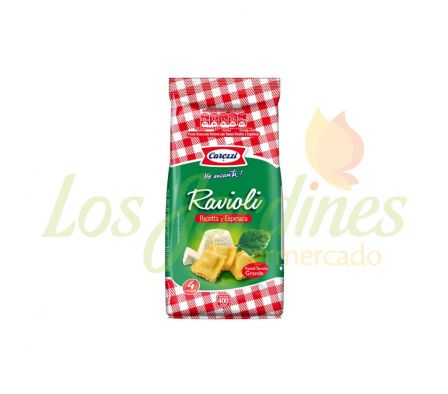 FIDEO CAROZZI RAVIOLI RICOTA ESPINACA 400GR