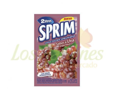 JUGO SPRIM SABOR UVA 2 LTS X 25 GRS