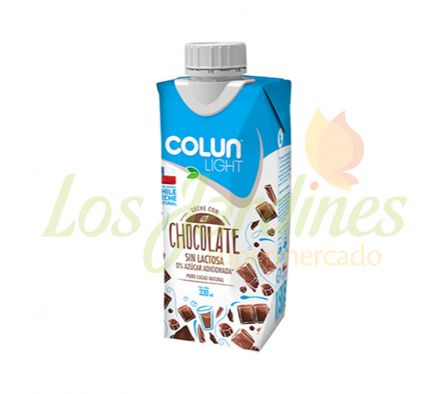 LECHE CHOCOLATE SIN LACTOSA COLUN LIGHT 330 ML
