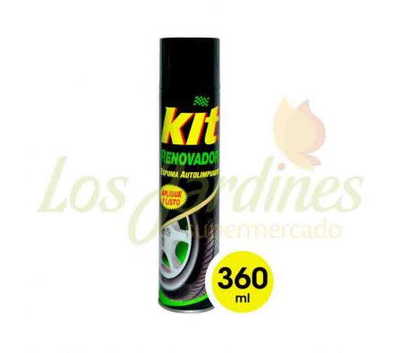KIT RENOVADOR AEROSOL PARA RUEDAS 360CC