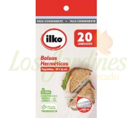 BOLSA HERMETICA ILKO SANDWICH 20U 16x15