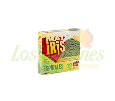 MATIRIS ESPIRALES TRILLIZAS CITRONELLA 12UN