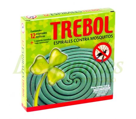 ESPIRAL MATA MOSQUITO TREBOL 12UN 150G
