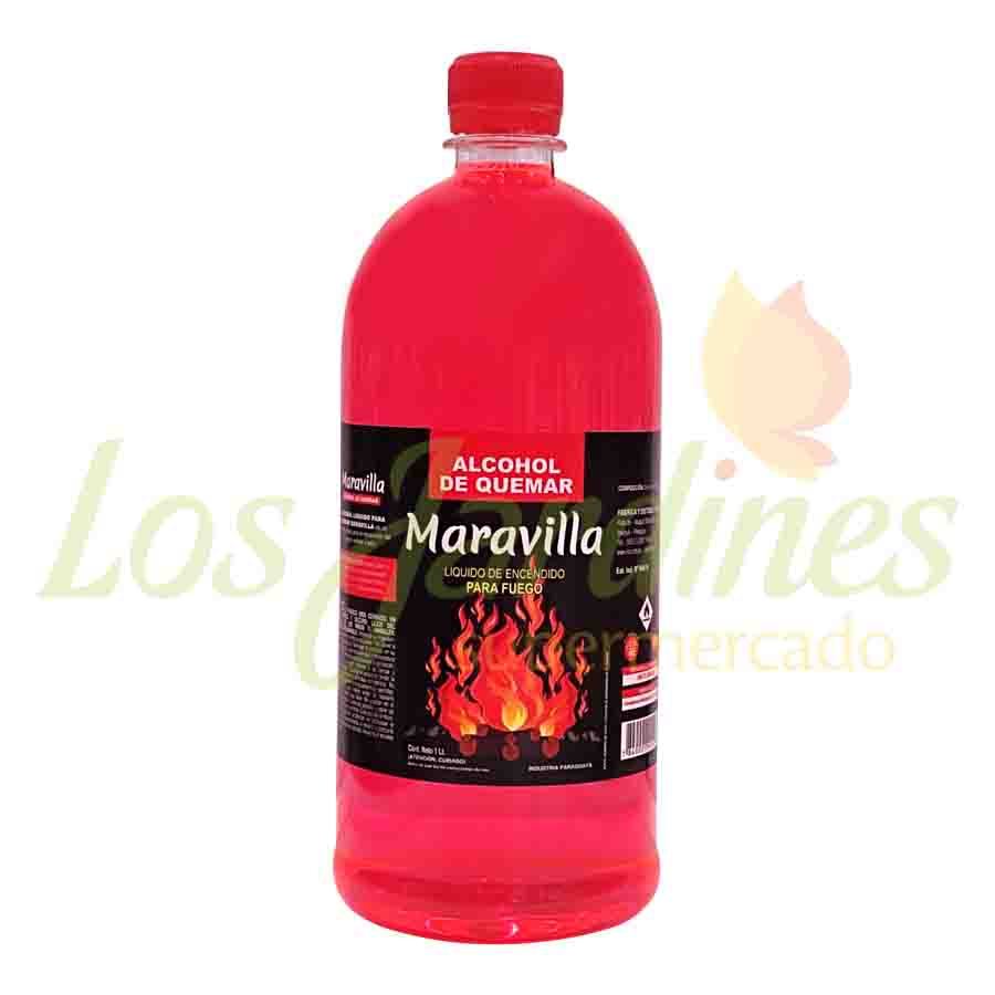 ALCOHOL DE QUEMAR LIQUIDO MARAVILLA 1 LT