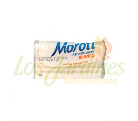 JABON EN PAN BLANCO MOROTI 120G