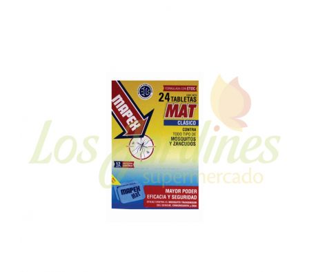 PASTILLA P/MOSQUITO MAPEX MAT 24 UNI-