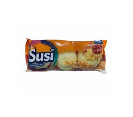 PACK X3 JABON DE TOCADOR FLORES AMAR Y MIEL SUSI