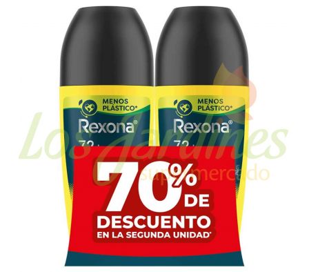DESODORANTE REXONA MEN DEO ROLL ON V8 2x50ML