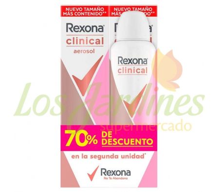 DESODORANTE REXONA CLINICAL WOMEN AER CLASS 2X150