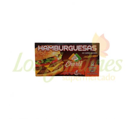 HAMBURGUESA DE CARNE CHORTI 16UN