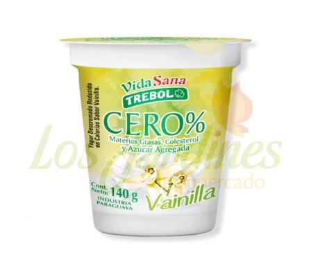 YOGUR TREBOL CERO VAINILLA 140G