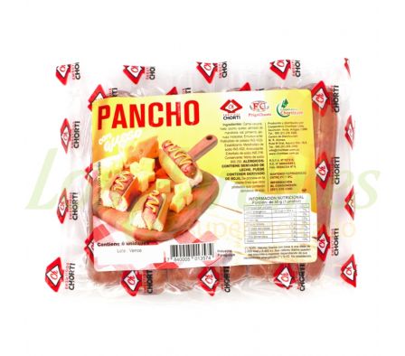 PANCHO CON QUESO CHORTI PAQUETE x 6U