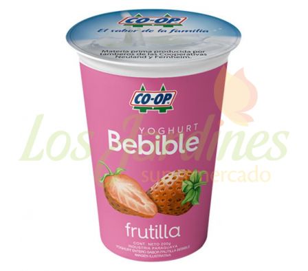 YOGUR ENTERO COOP FRUTILLA 200 GR