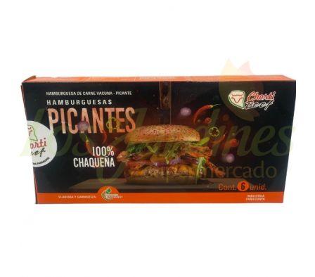 HAMBURGUESAS PICANTES CHORTI x 6 UNID.