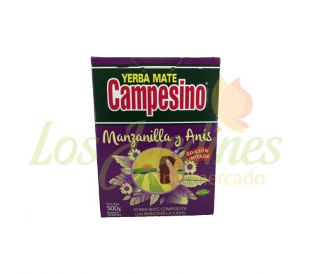 YERBA MATE MANZANILLA Y ANIS CAMPESINO 500G