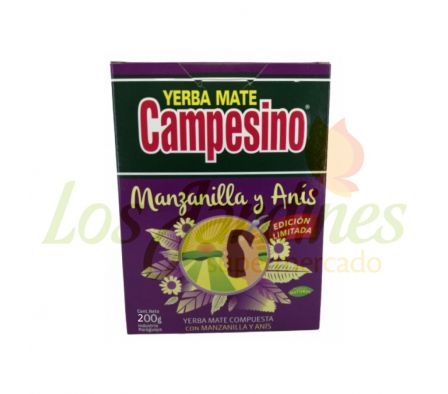 YERBA MATE MANZANILLA Y ANIS CAMPESINO 250G