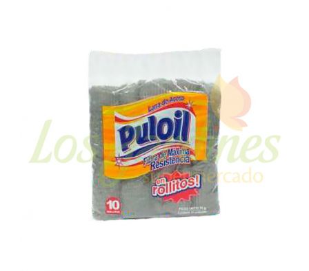 LANA DE ACERO PULOIL ROLLITO 10 UNID