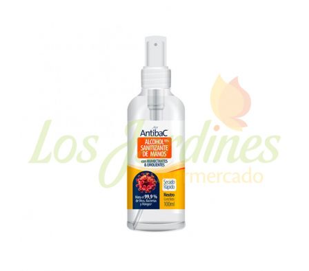 ALCOHOL SANITIZANTE MANOS NEUTRO ANTIBAC 100ML