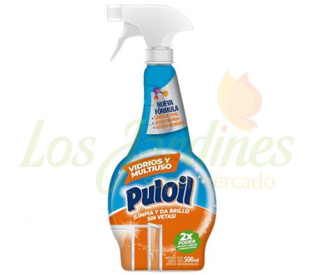 LIMPIADOR LIQUIDO PULOIL VIDRIOS MULTIUSO 500ML